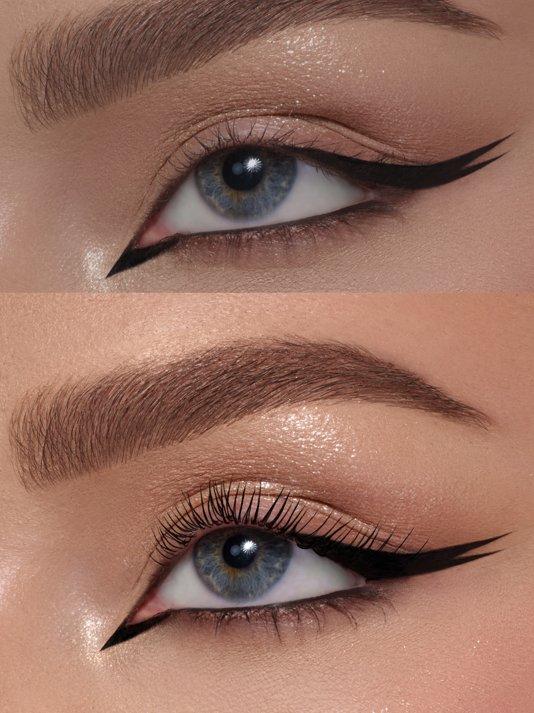 definierte wimpern mit mascara ohne verklumpen