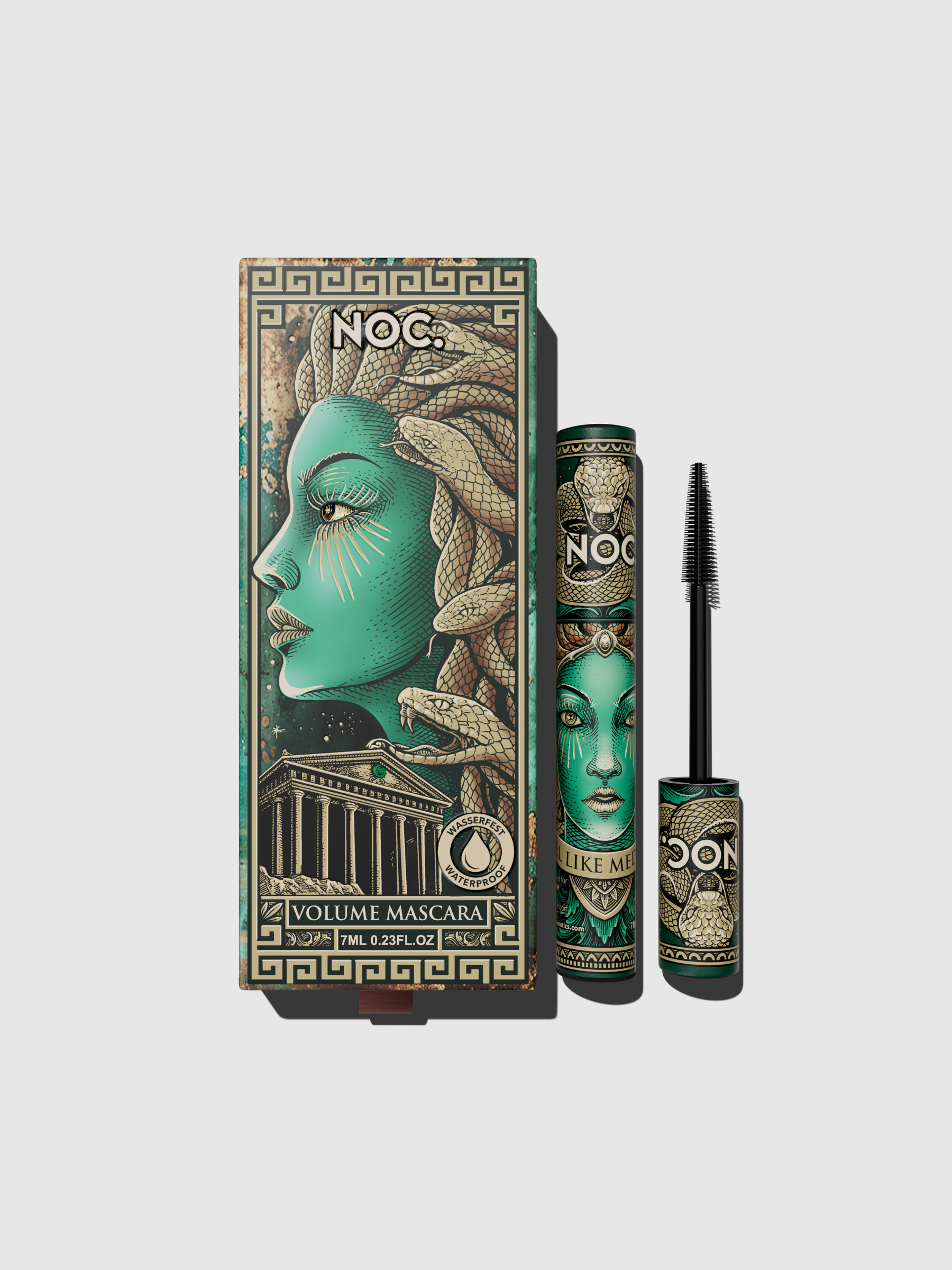 volumen mascara fuer lange dichte wimpern mit intensiver schwarzer farbe
