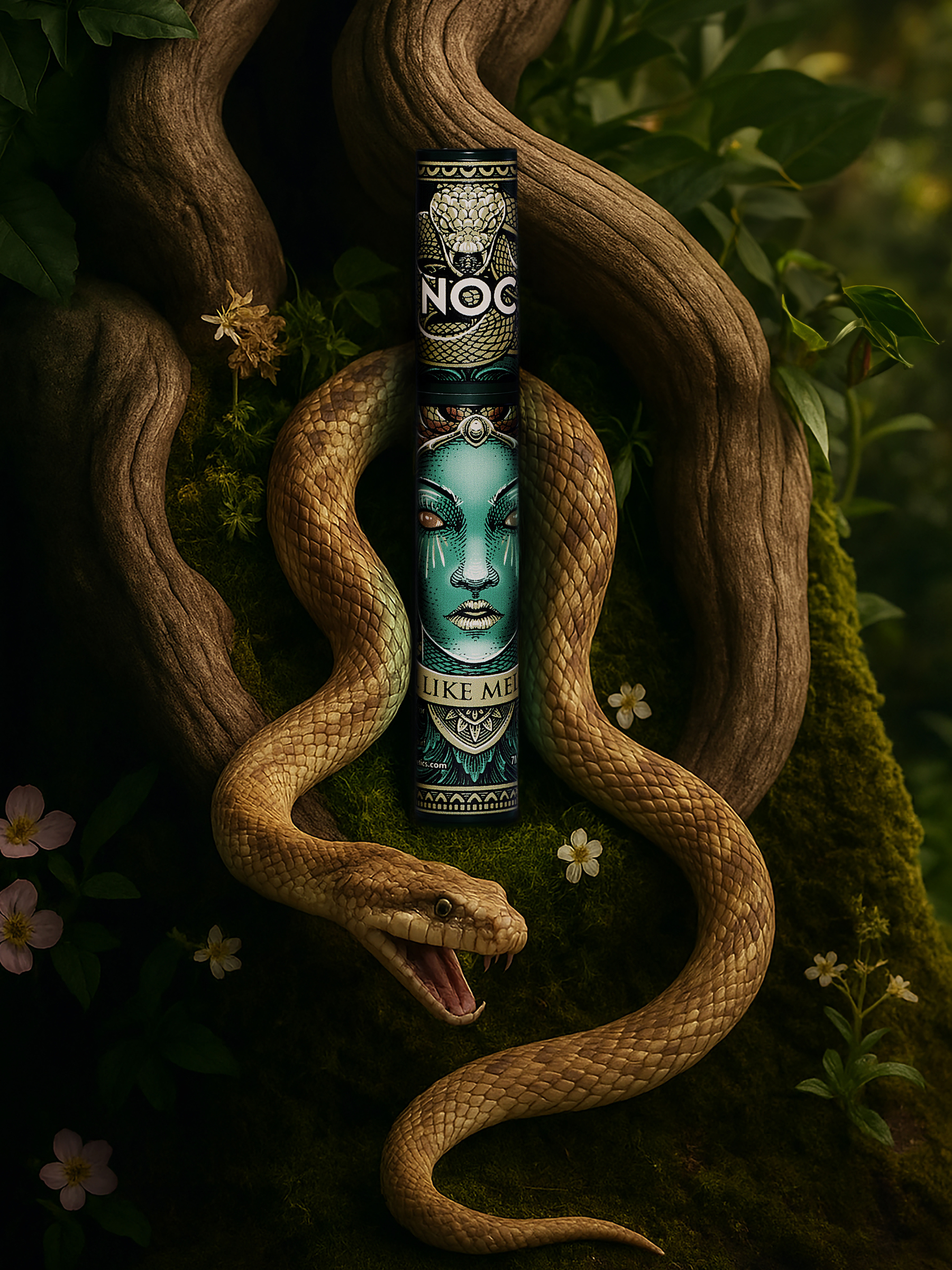 mascara design inspiriert von medusa fuer starken ausdruck