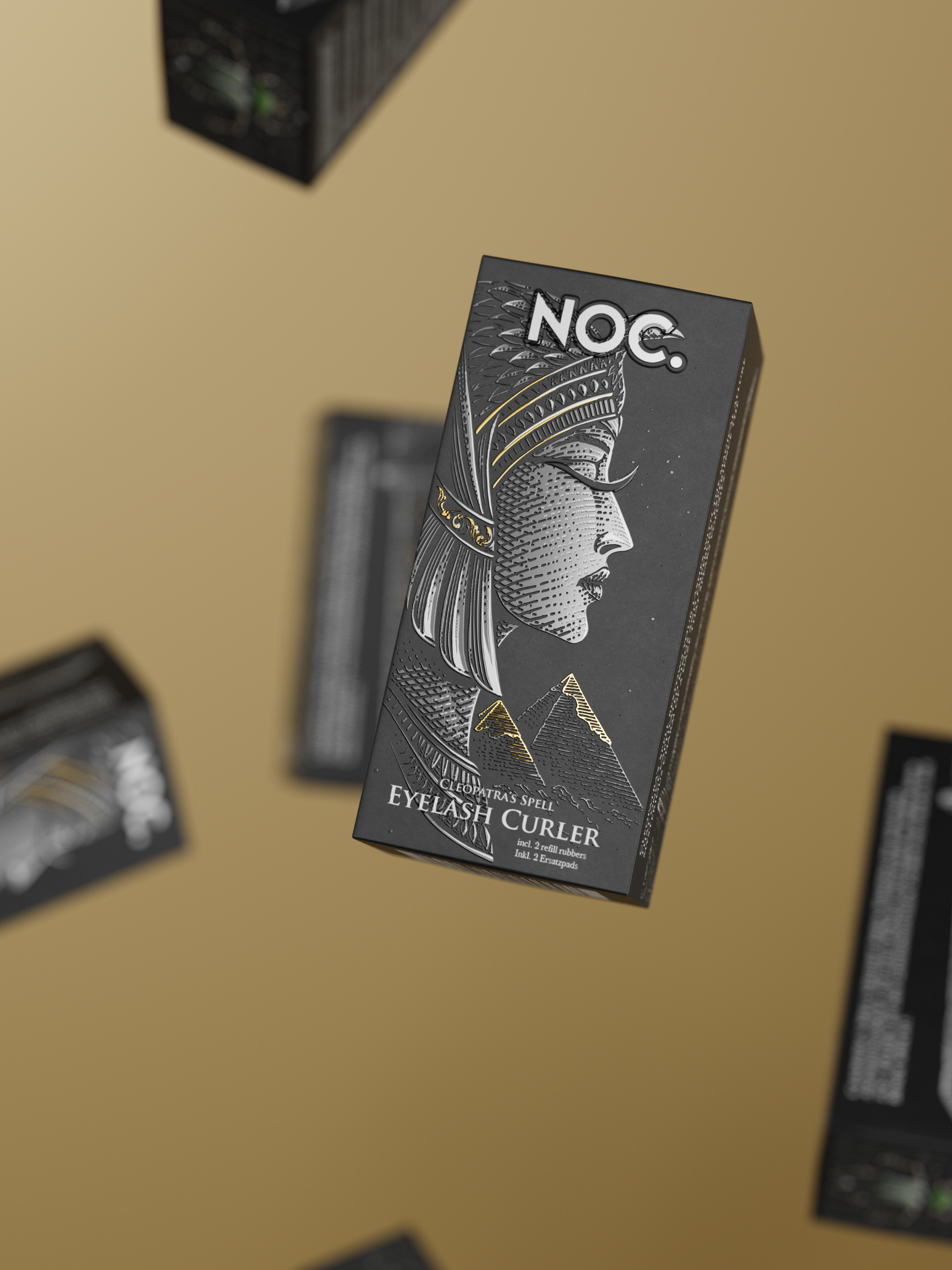 verpackung der wimpernzange cleopatras spell im eleganten design